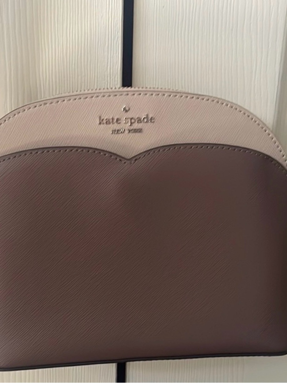 kate spade Two-Tone Blush and Mauve leather Crossbody Bag never used